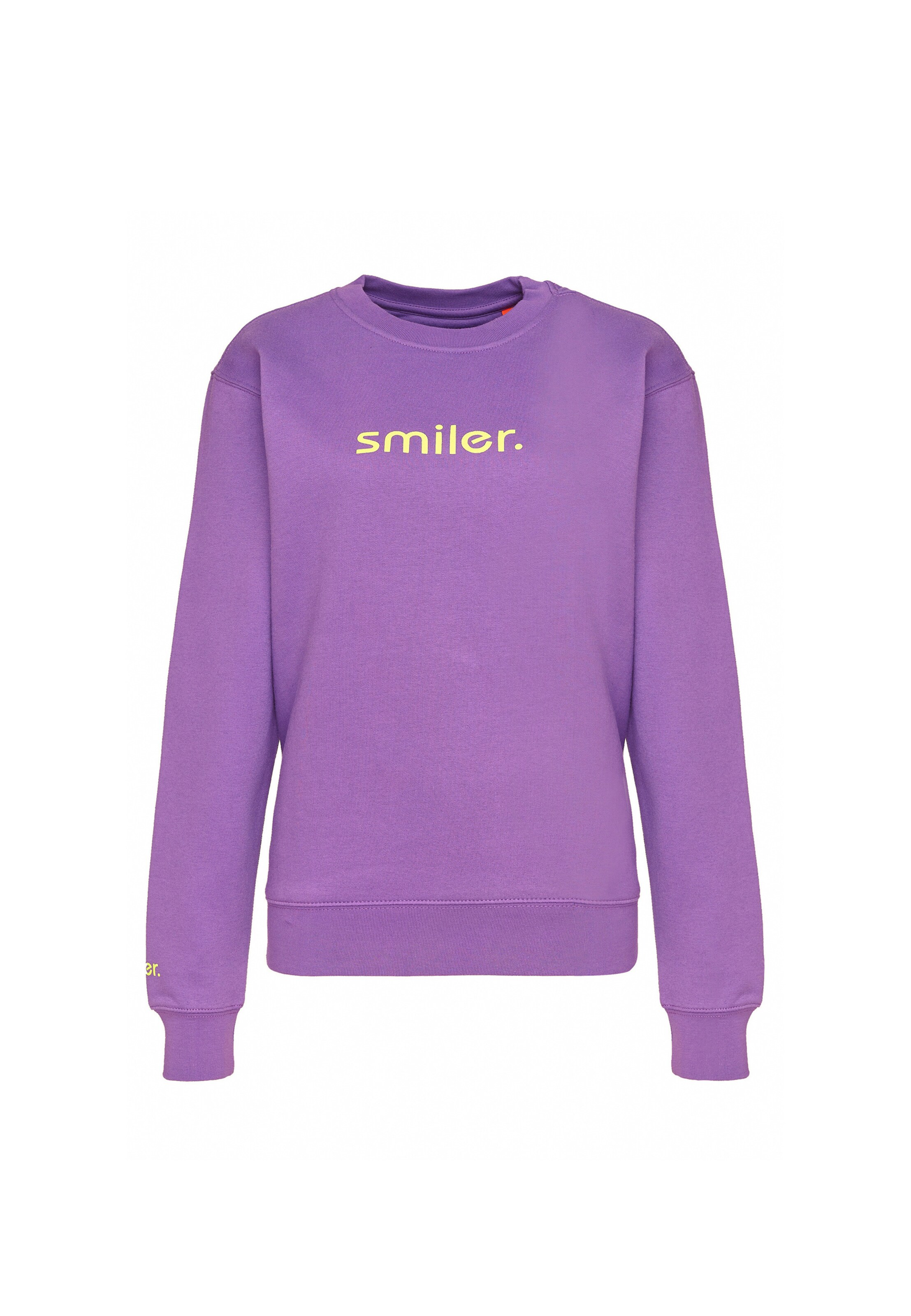 smiler. Sweatshirt dude. in Lila: Vorderseite