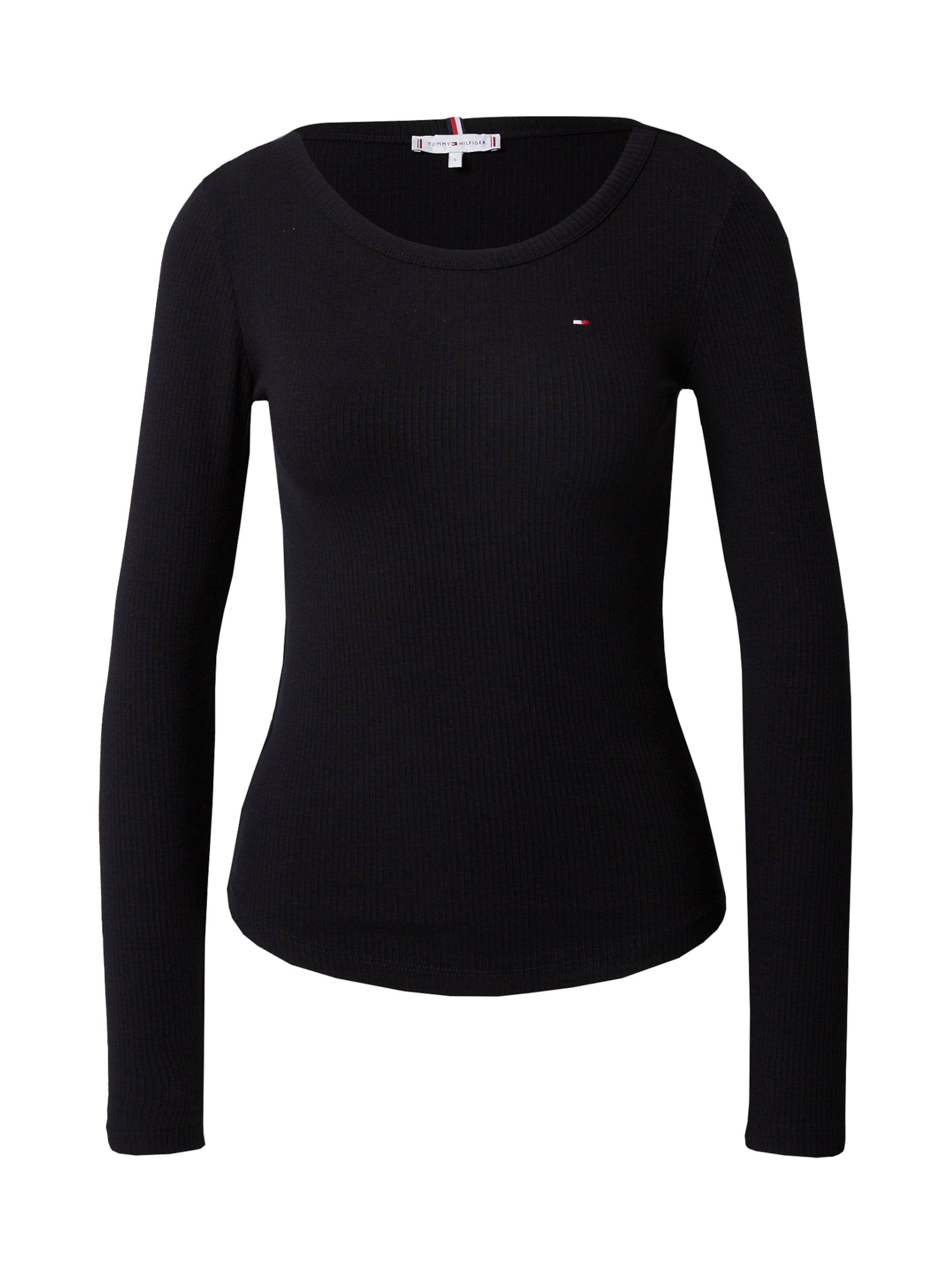 TOMMY HILFIGER Μπλουζάκι σε μαύρο: μπροστά