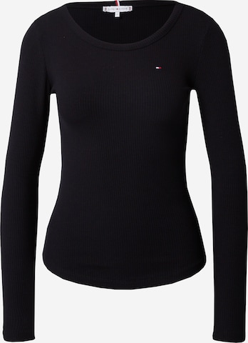 TOMMY HILFIGER T-shirt i svart: framsida