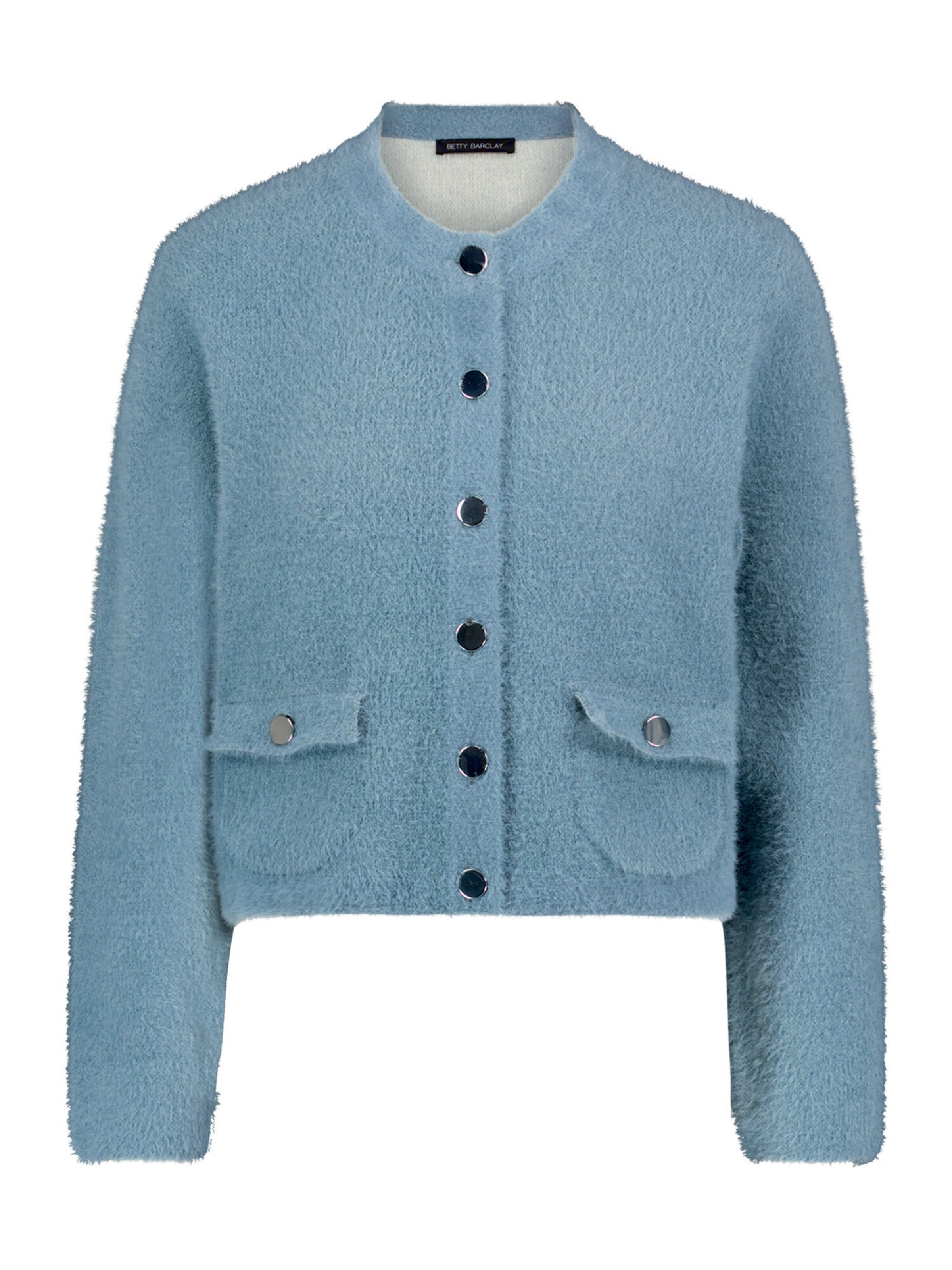 Betty Barclay Gebreid vest in Blauw: voorkant