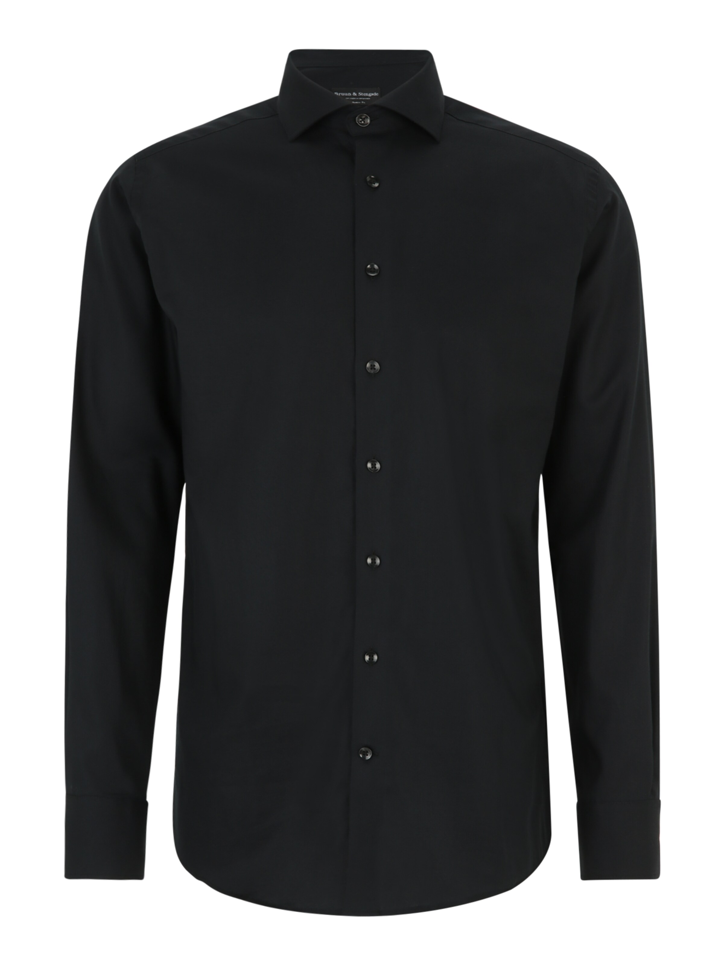 Regular fit Camicia 'Begovic' di Bruun & Stengade in nero: frontale