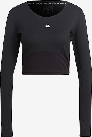 T-shirt fonctionnel 'Studio' ADIDAS PERFORMANCE en noir : devant