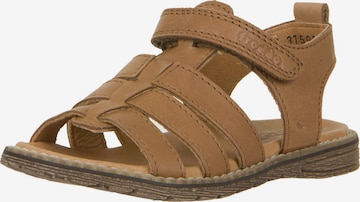 myToys COLLECTION Sandals & Slippers 'DAROS O' in Brown: front