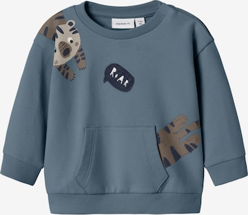 NAME IT Sweatshirt 'NBMHACK' in Blau: Vorderseite