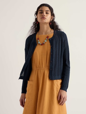 Seasalt Cornwall Knit cardigan 'Willowing' in Blue: front