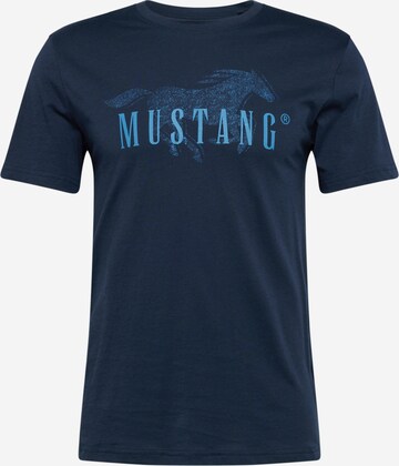 MUSTANG - Camisa 'Alex C' em azul: frente