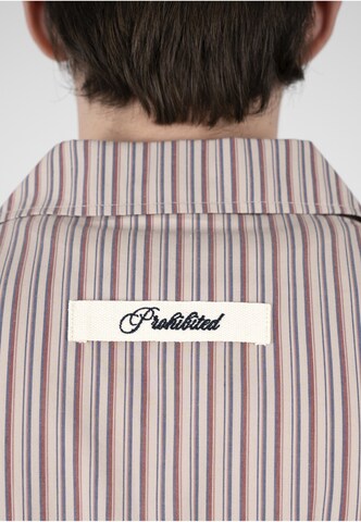 Prohibited Comfort fit Overhemd 'Vineyard Breeze' in Rood