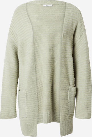 ABOUT YOU Knit Cardigan 'Theodora' in Green: front