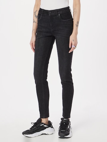 Slimfit Jeans 'JOY' di PULZ Jeans in nero: frontale