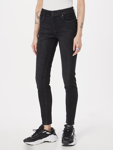 PULZ Jeans Slimfit Jeans 'JOY' in Zwart: voorkant