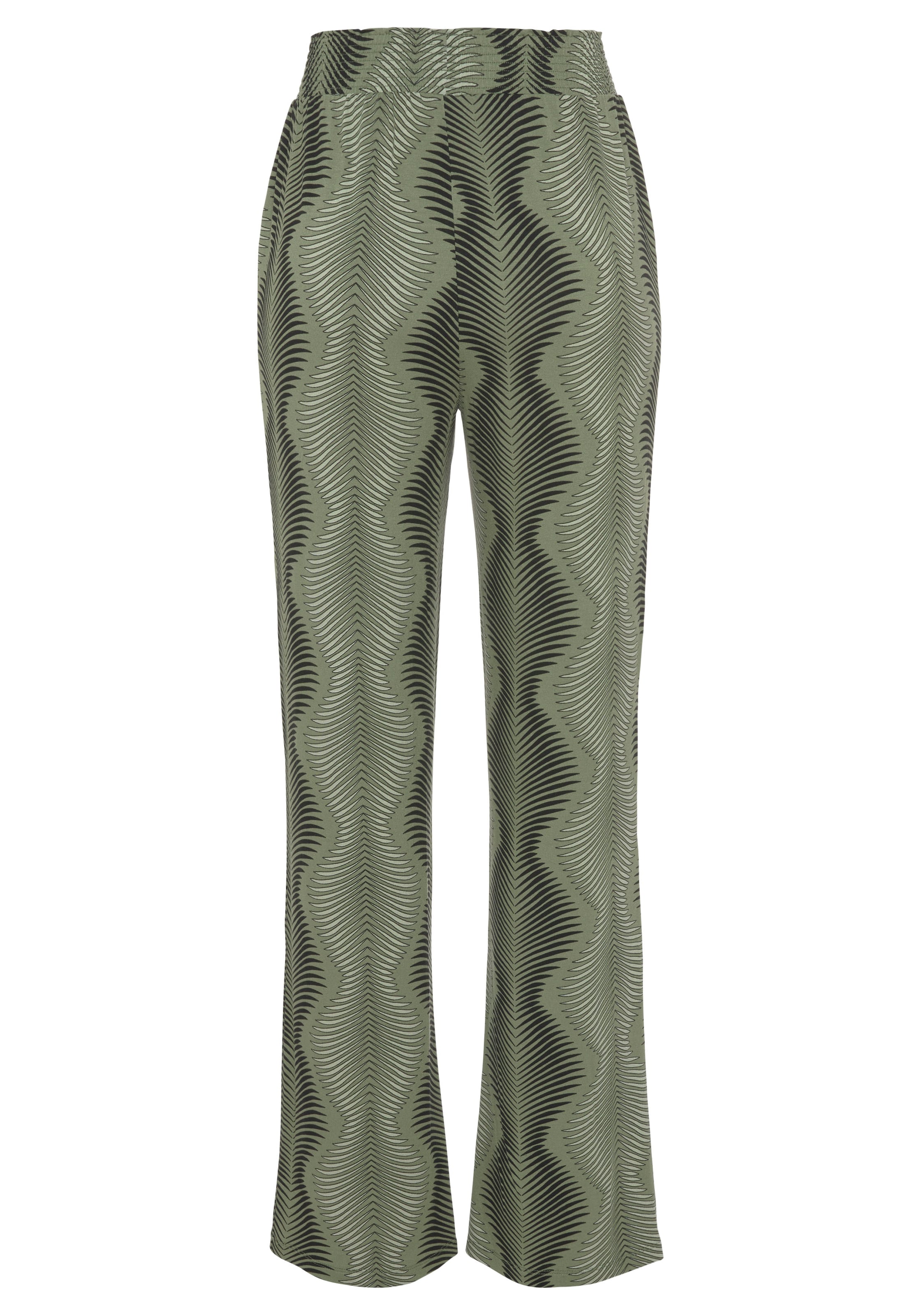 LASCANA - regular Pantalón en verde: frente