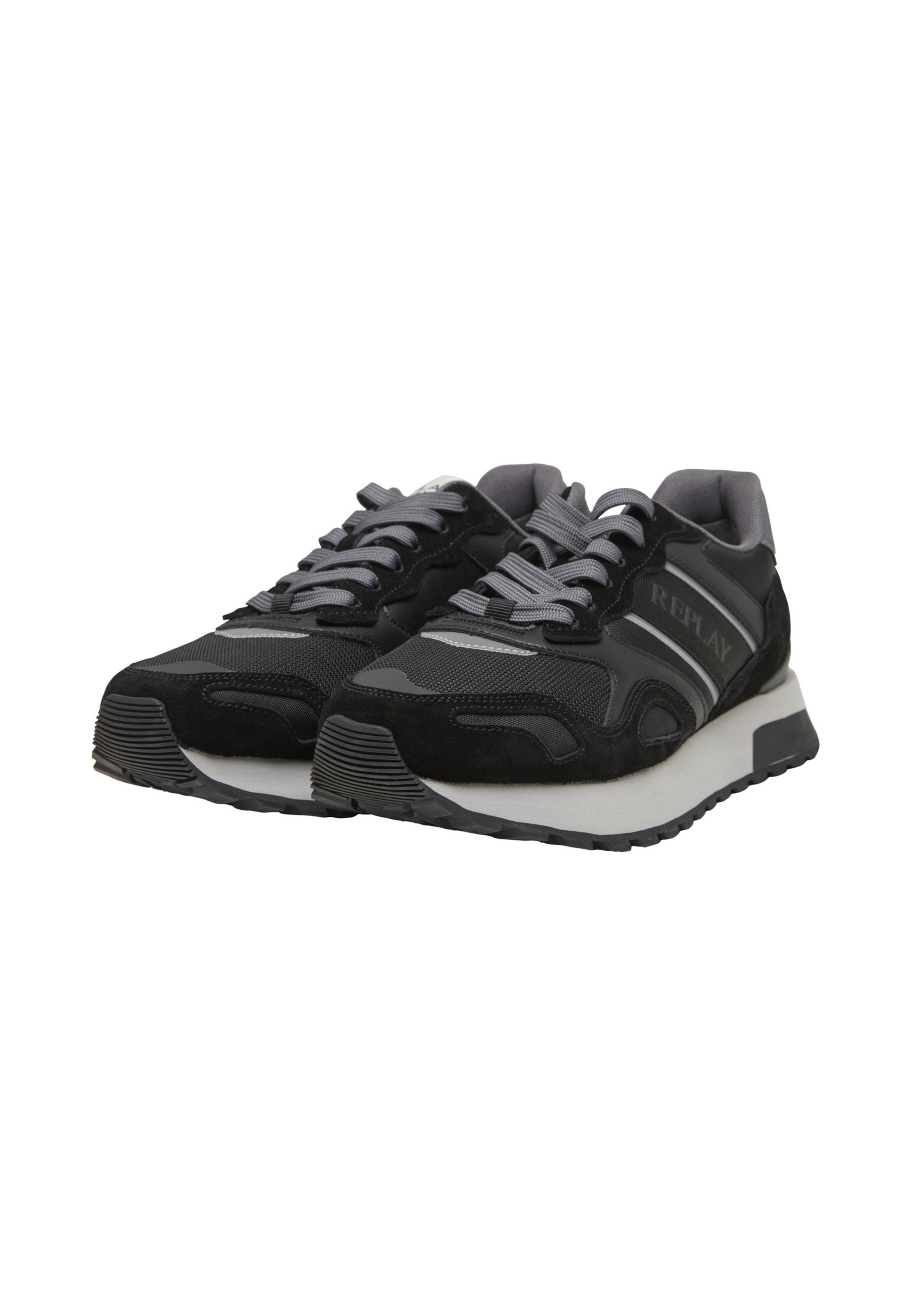 REPLAY Sneakers laag 'Bullet Union' in Zwart