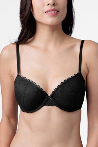 Dorina Push-up Bra 'Elvera' in Black: front