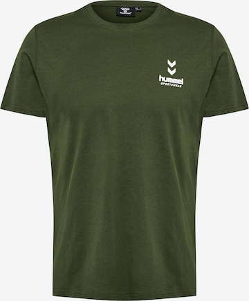 T-Shirt fonctionnel Hummel en vert : devant