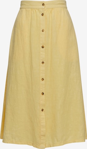 mazine Skirt ' Lorette ' in Yellow: front