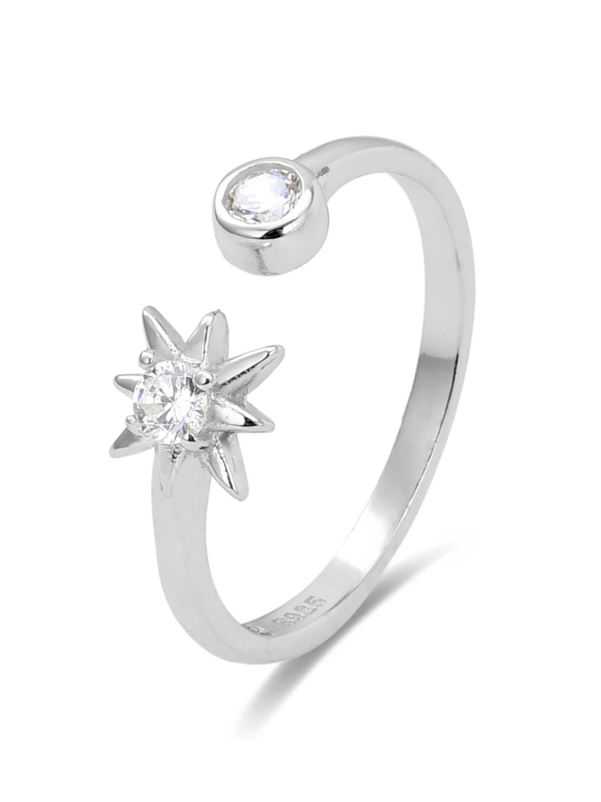 Luxenter Ring 'Lialt' i silver: framsida