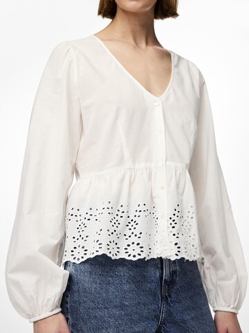 PIECES Bluse 'PCMalica' in Weiß