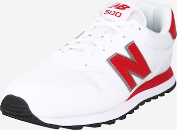 Sneaker low '500' de la new balance pe alb: față