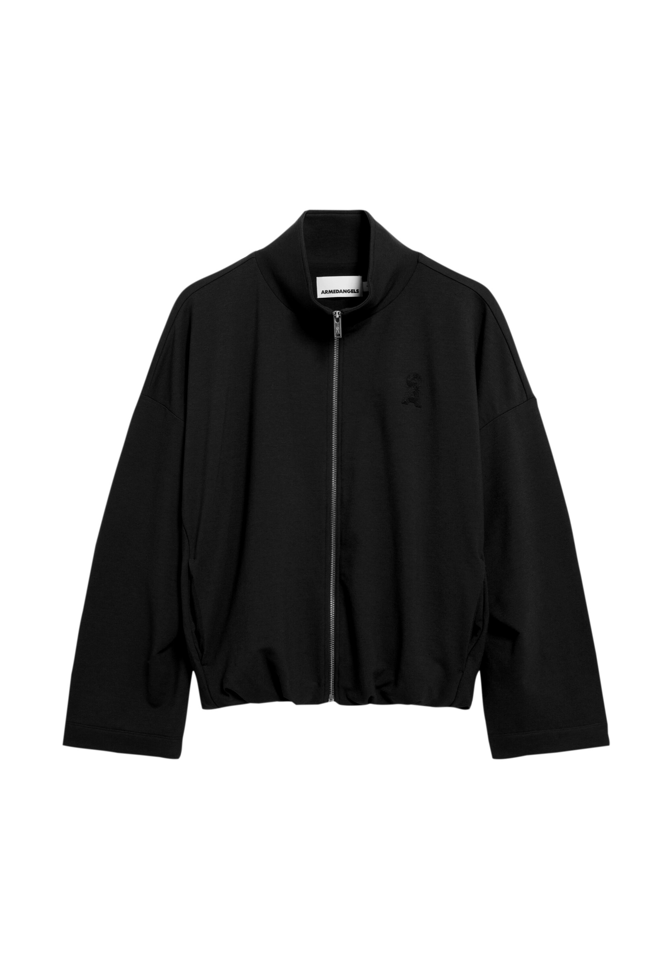 ARMEDANGELS Sweat jacket in Black: front