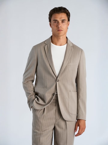 Lindbergh - Ajuste regular Chaqueta tipo saco para negocios en beige