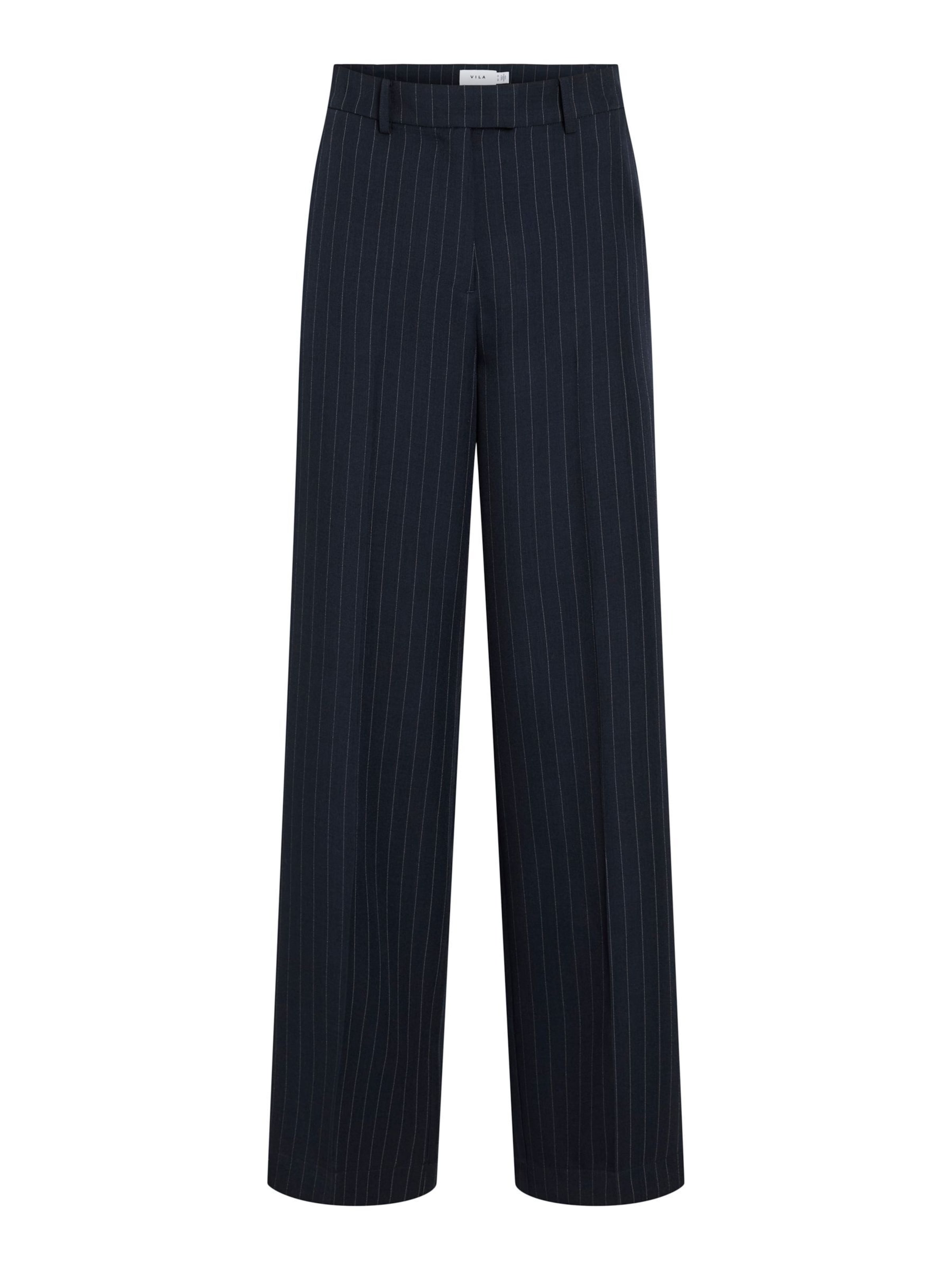 VILA Regular Broek in Blauw: voorkant