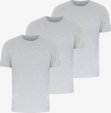 Smilodox Shirt 'Karry' in Grijs: voorkant