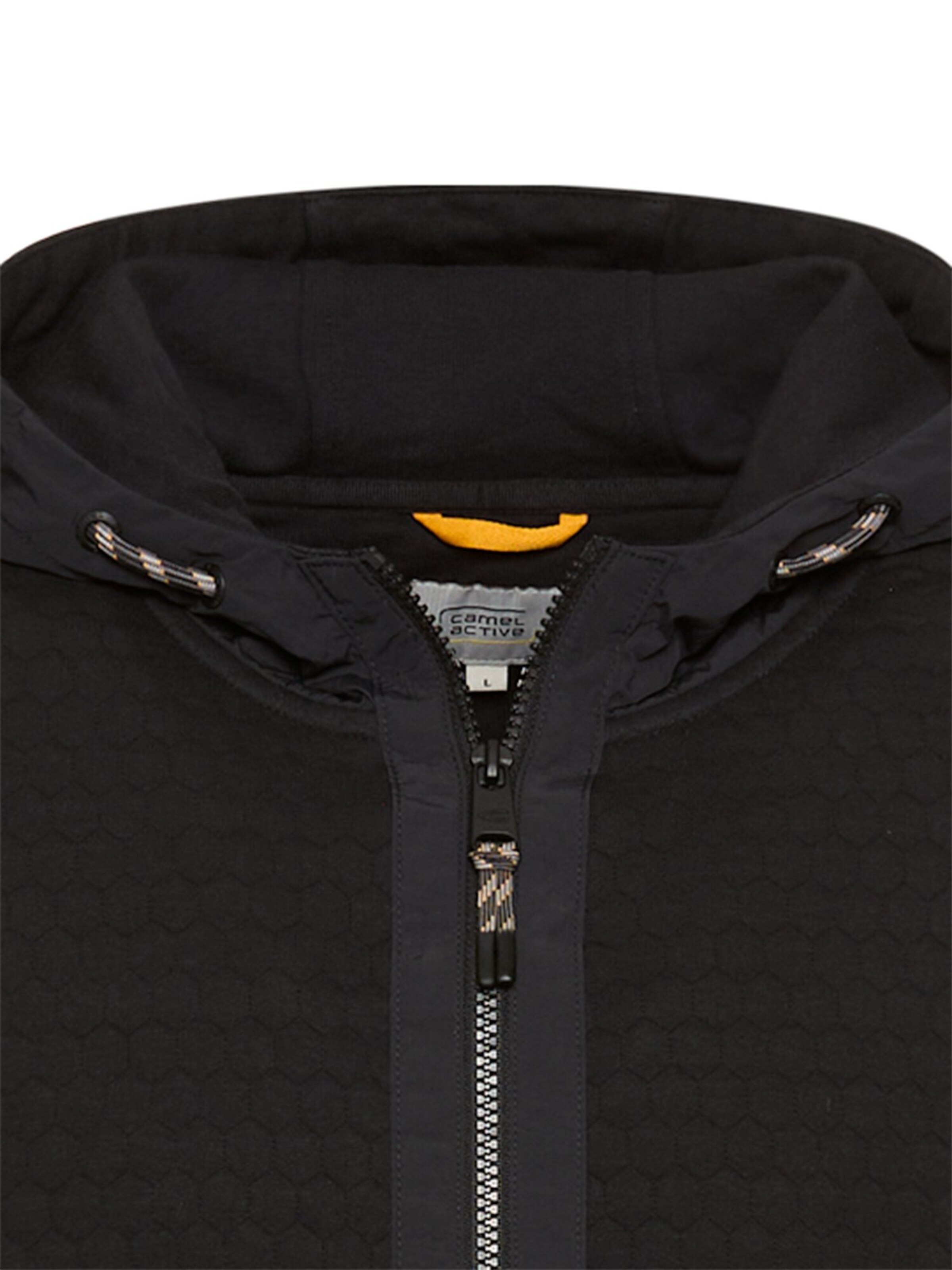 CAMEL ACTIVE Sweatjacke in Schwarz