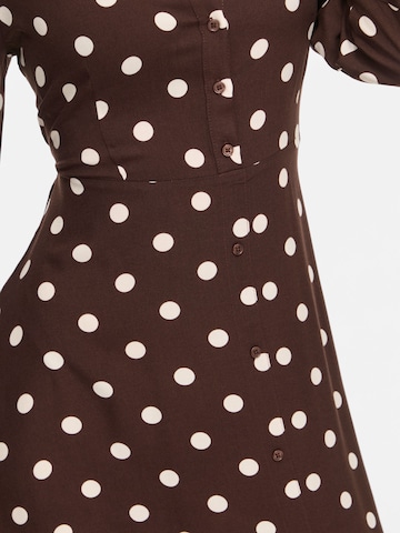 VILA Kleid 'VIAya Paya' in Braun