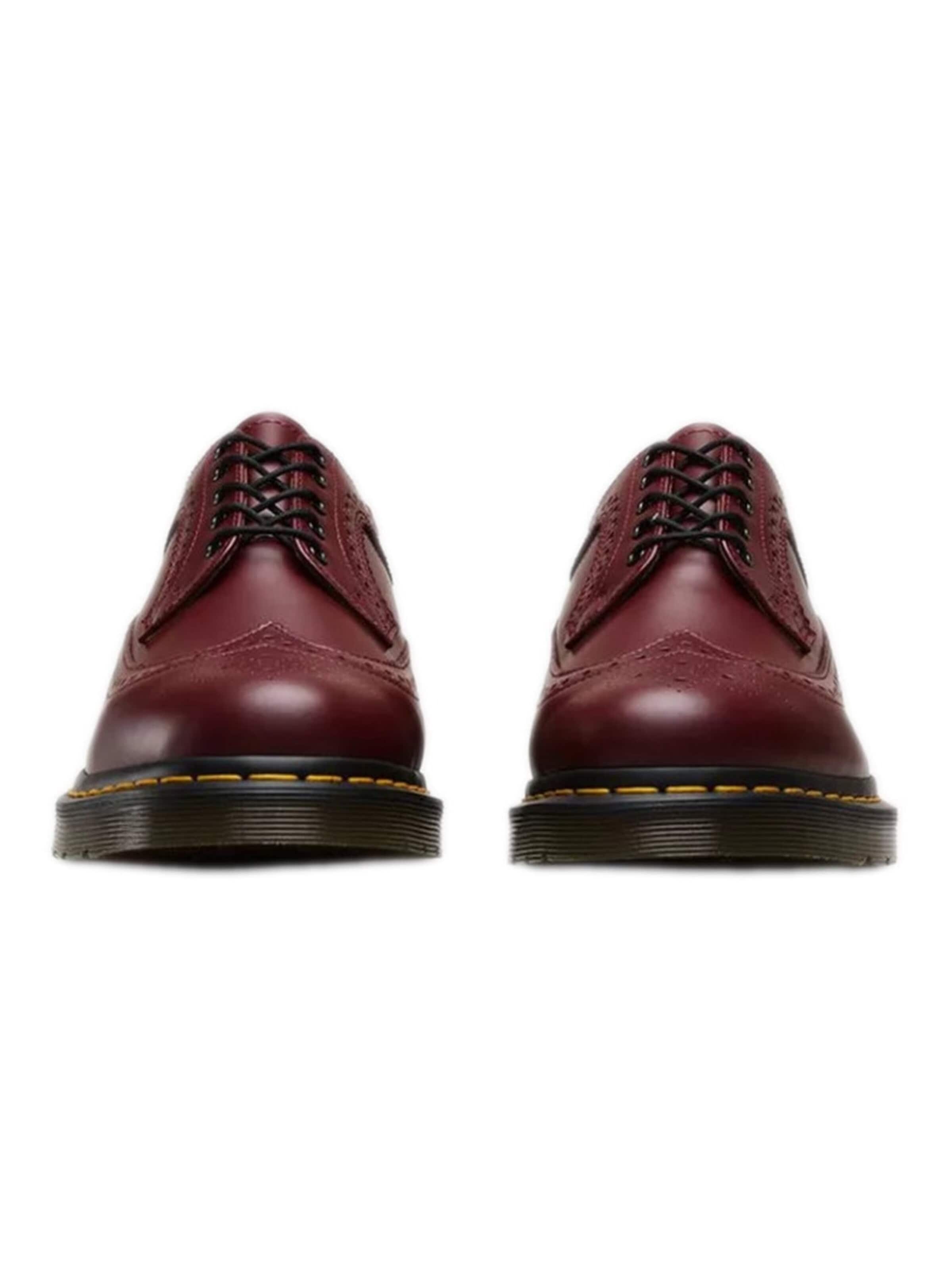 Chaussure à lacets '3989 Smooth' Dr. Martens en rouge