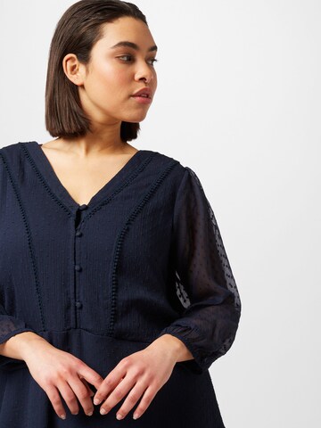 ONLY Carmakoma Obleka 'NEW BETTINA' | modra barva