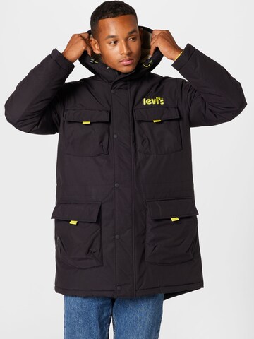 LEVI'S ® Zimní parka 'Eastport Utility Jacket' – černá: přední strana