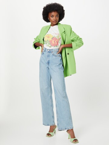 Nasty Gal - Camisa oversized 'Hawaii' em branco