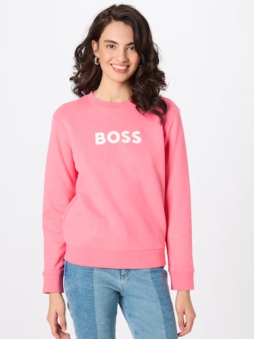 BOSS Orange Sweatshirt 'Ela' in Roze: voorkant