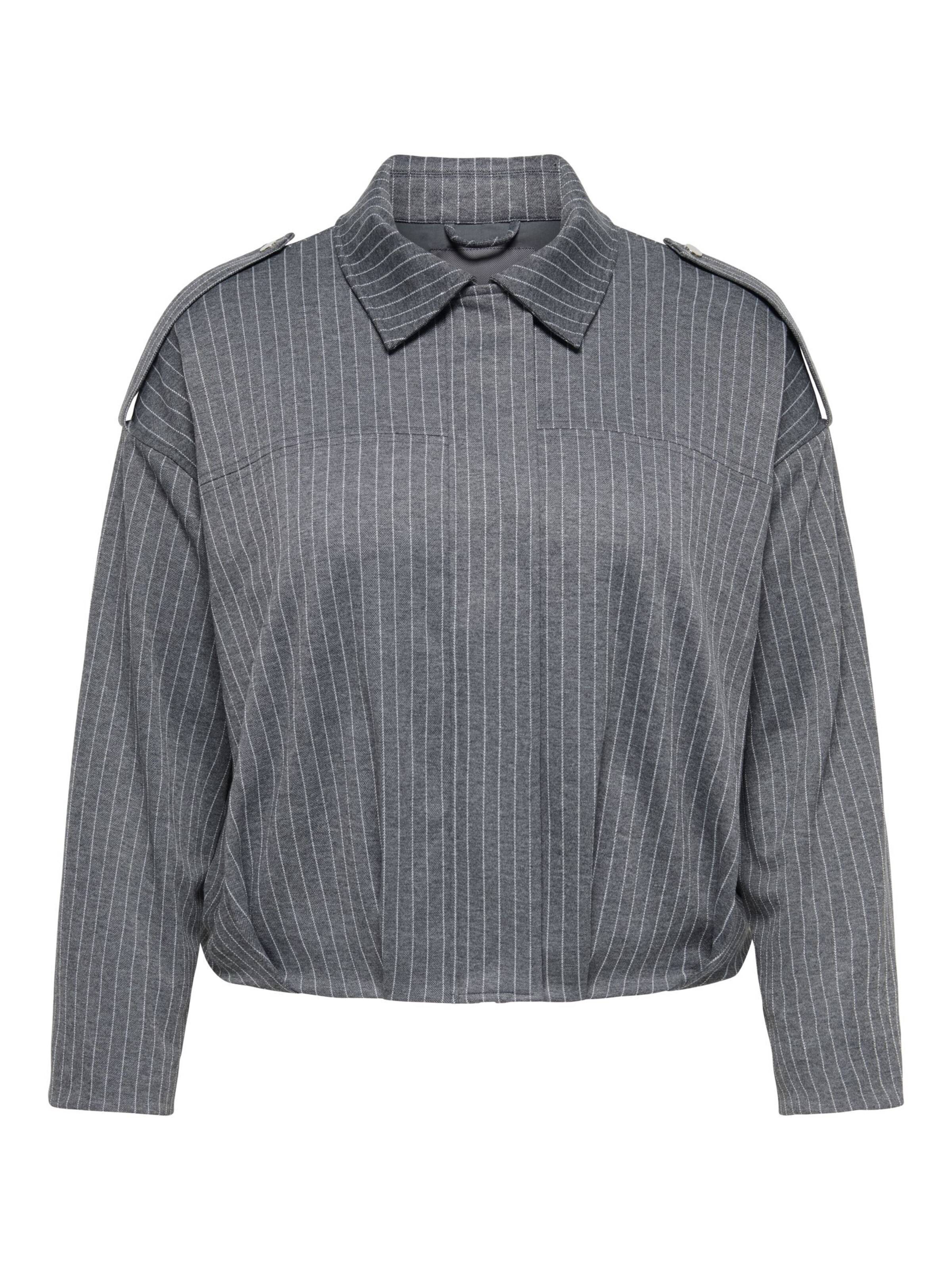 ONLY Carmakoma Tussenjas in XXXL in de kleur Grijs, Productweergave