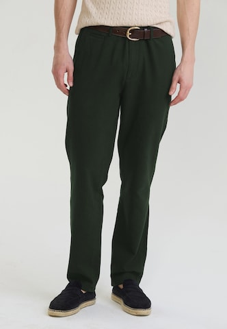 Felix Hardy - Slimfit Calças em verde: frente
