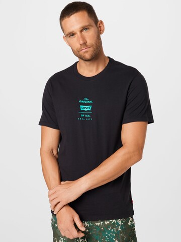 LEVI'S ® tavaline Särk 'Housemark Graphic Tee', värv must: eest vaates