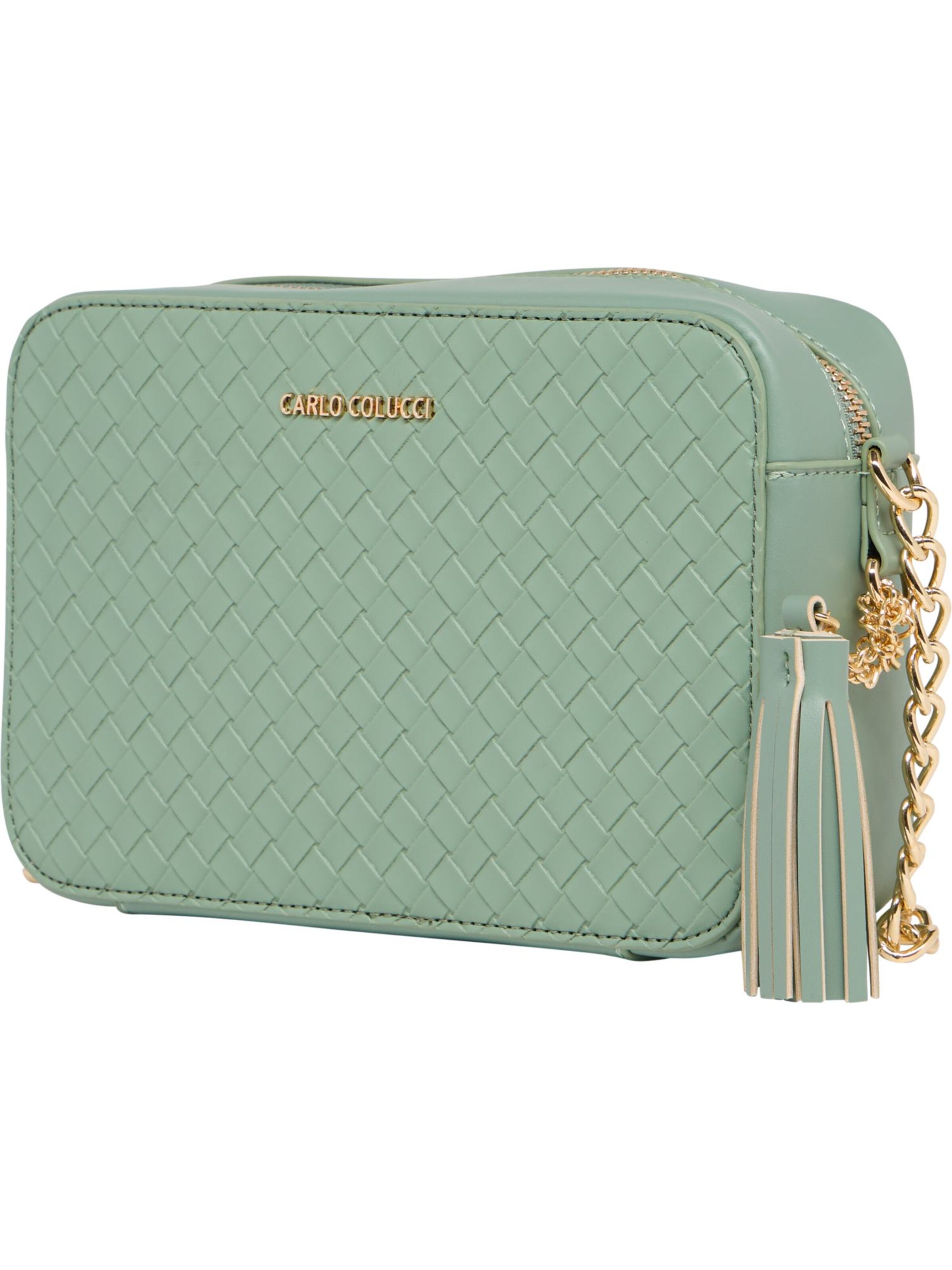 Carlo Colucci Umhängetasche 'Maria' in Grün