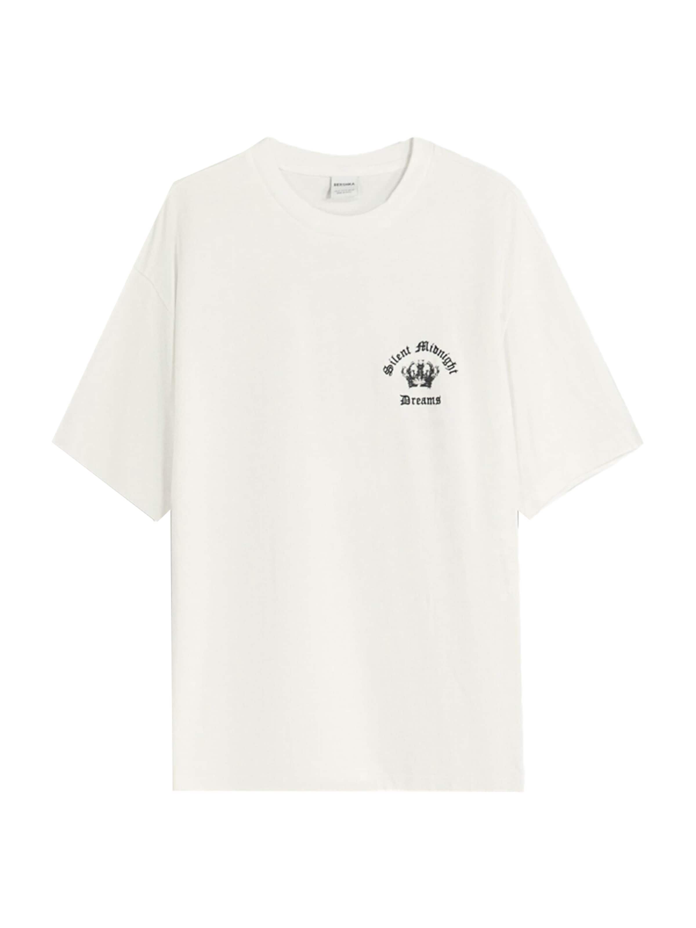 Bershka Shirt in Black / White, Item view