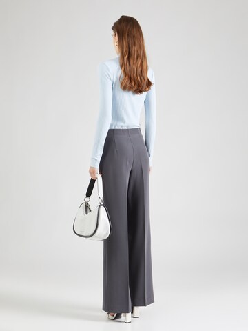 modström Wide leg Pleated Pants 'Nelli' in Grey