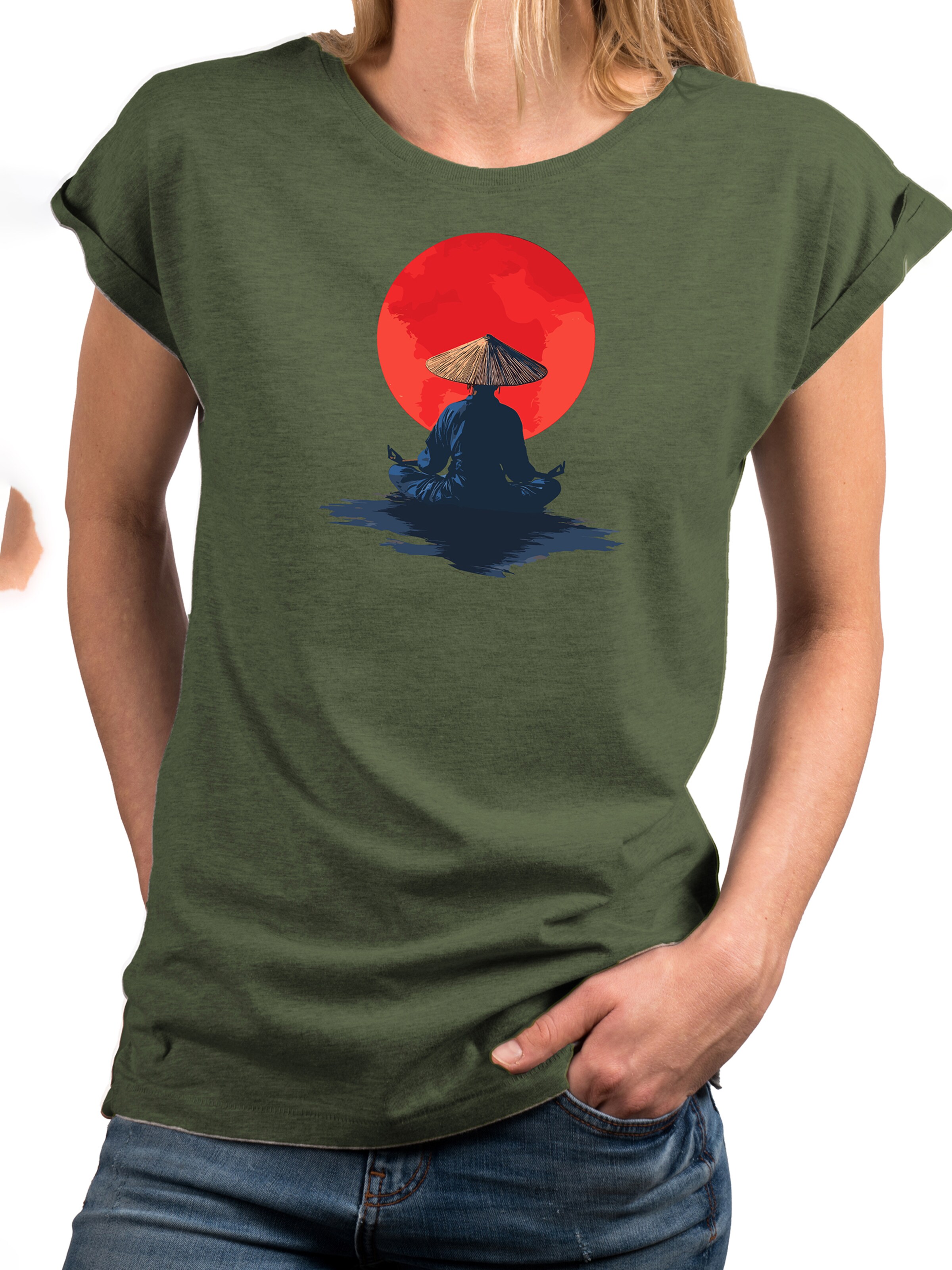 MAKAYA Shirt 'Monk' in Green