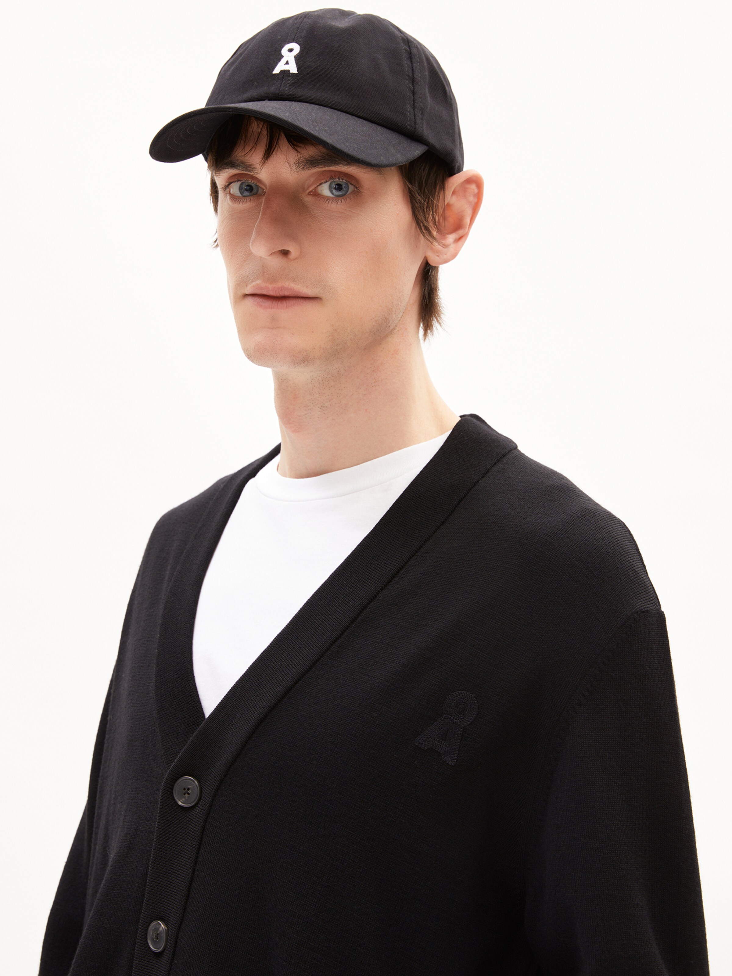 ARMEDANGELS Knit cardigan ' KAARDON ICONIC ' in Black: front