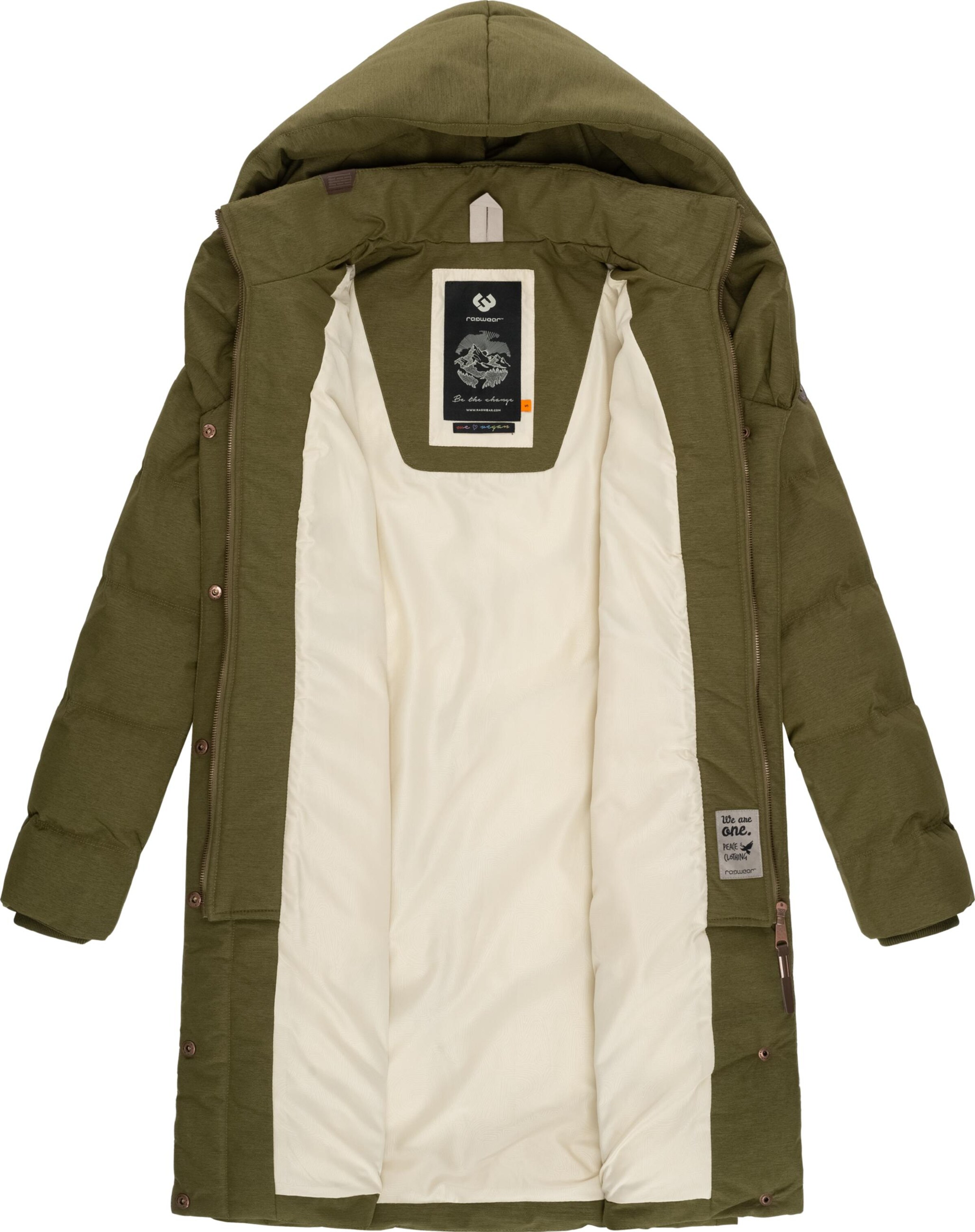 Manteau d’hiver 'Natalka' Ragwear en vert