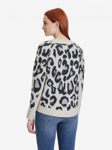 Betty Barclay Strickpullover mit Leoprint in Beige