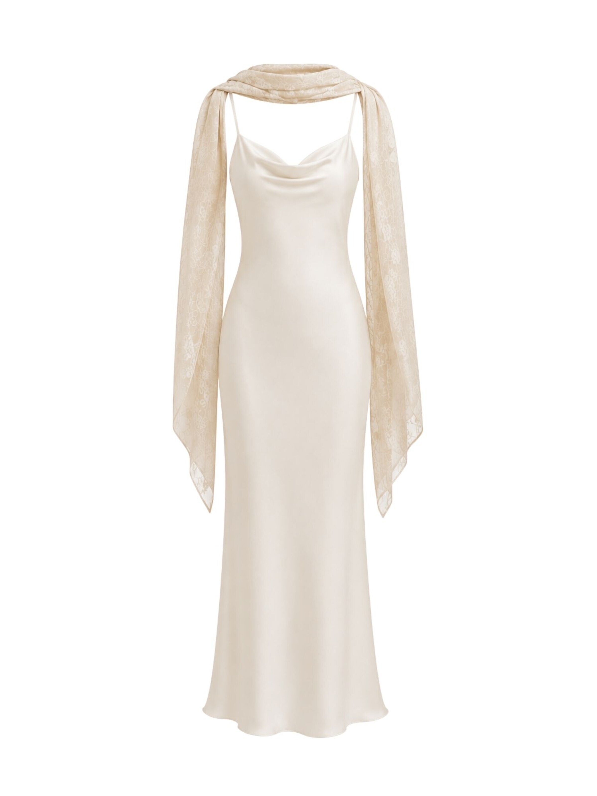 Abito da cocktail 'Wattala Dress' di Nisia PartyWear in bianco: frontale