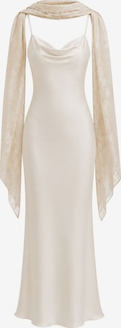 Nisia PartyWear - Vestido de gala 'Wattala Dress' en blanco: frente