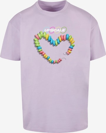 MT Upscale Shirt 'Sweet Treats' in Purple: front