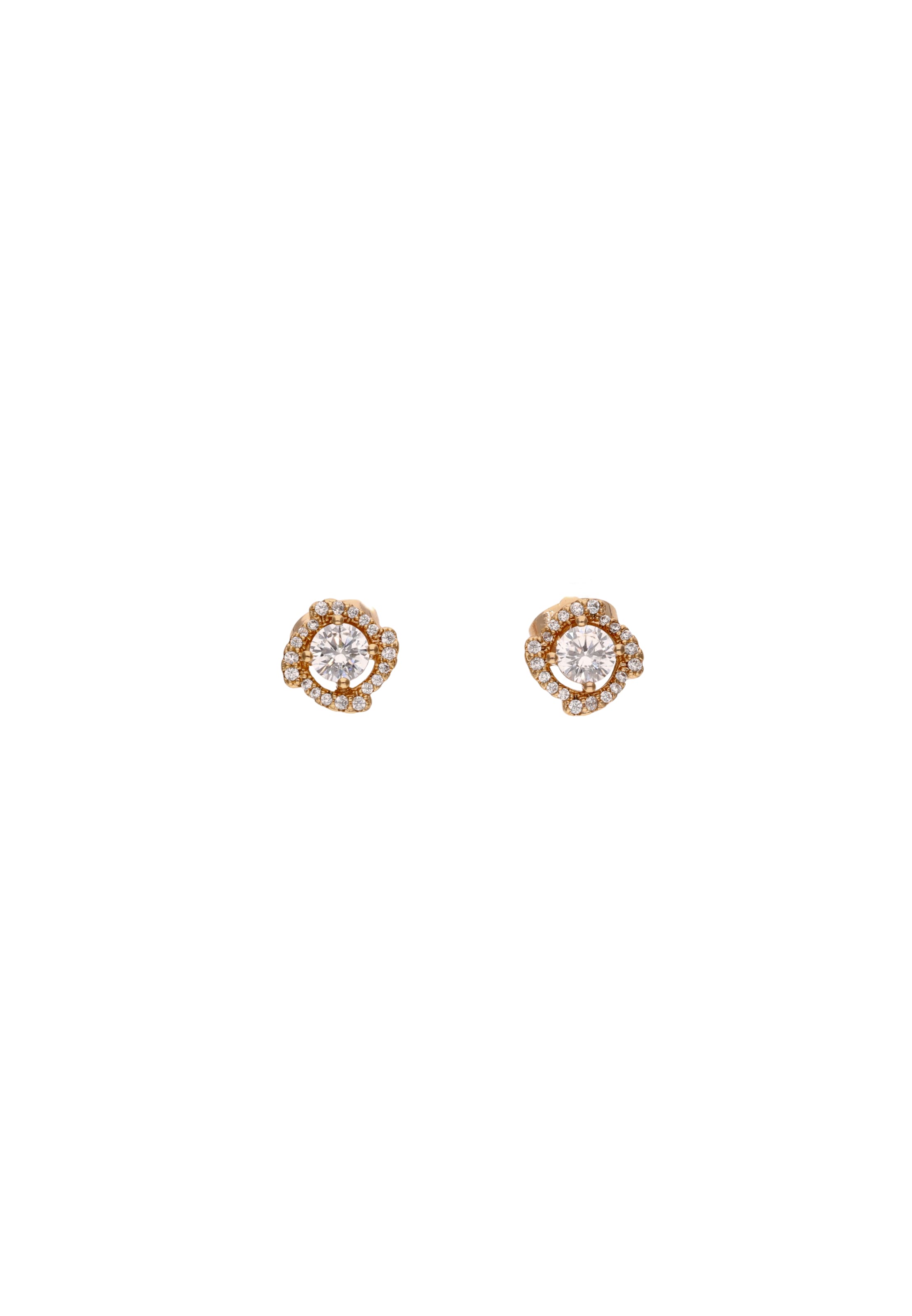 faina Earrings in Gold: front