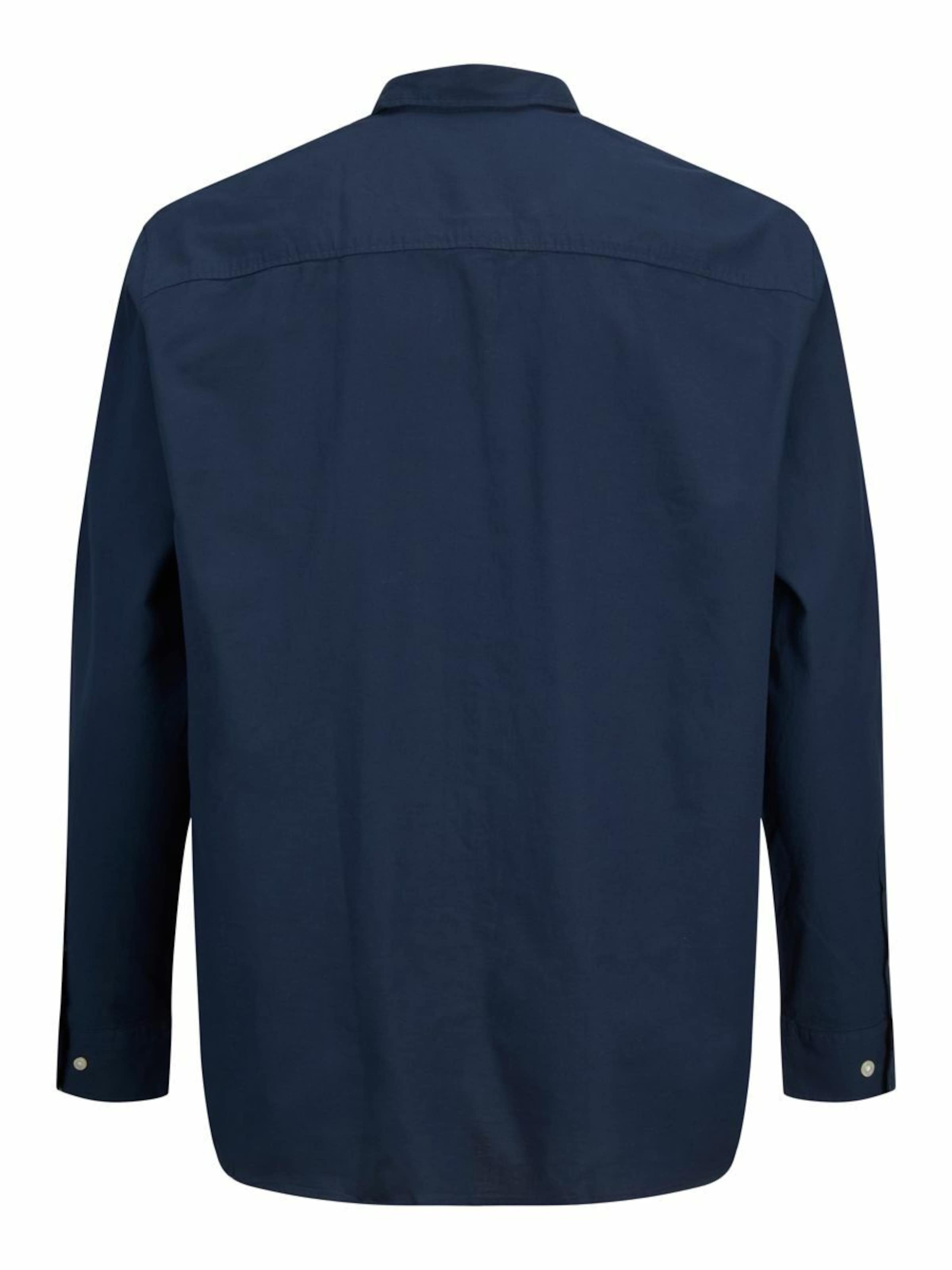 Jack &amp; Jones Plus Slim fit Button Up Shirt &#x27;Oxford&#x27; in Blue