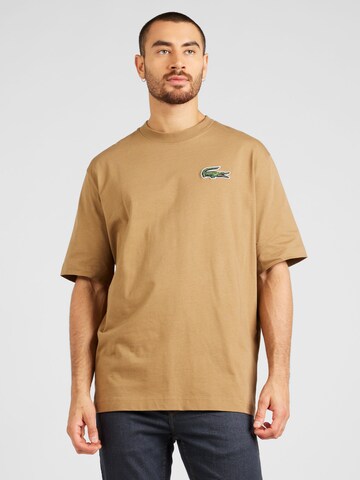 LACOSTE Футболка в Коричневый: спереди