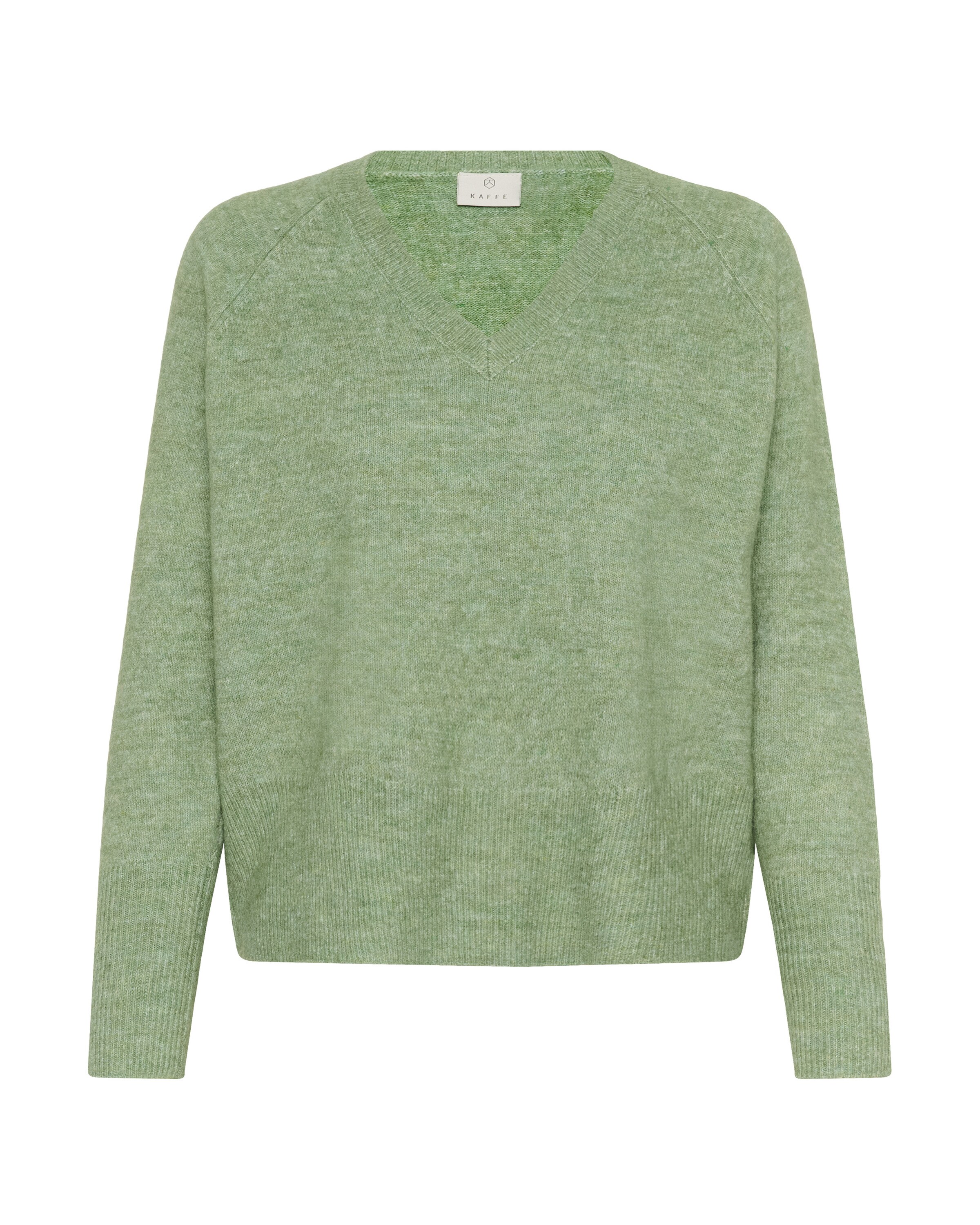 Pullover 'Niel' di Kaffe in verde: frontale